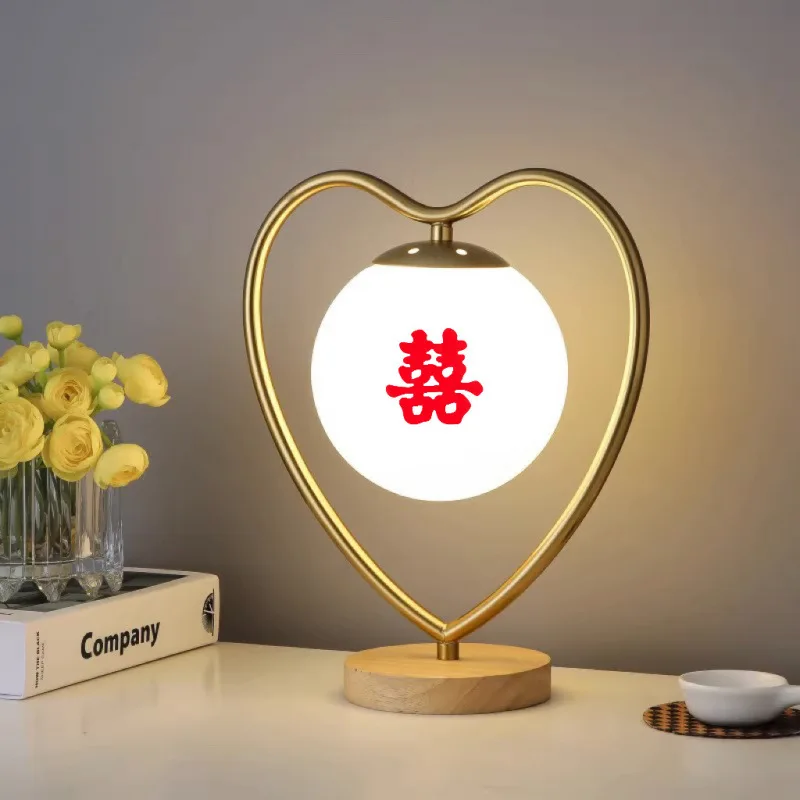 

wedding desk lamp, wedding room bedroom bedside lamp, a pair of bridal dowry lamps