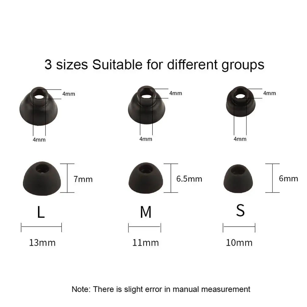 Silicone Earbuds Substituição para Buds Beat Solo, substituição de longa duração, Ear Comfort Dicas, Earcaps Bluetooth, J1J2