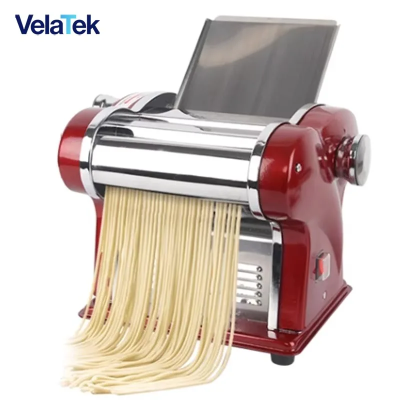 Stainless Steel Home Electric Dough Press, Automatic Pasta Machine for Noodle and Dumpling Skin Prep