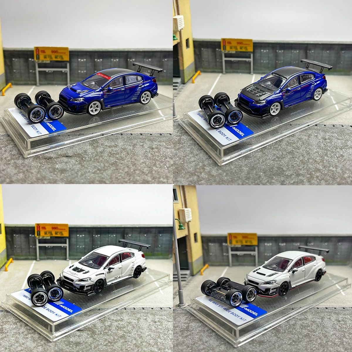 CM MODEL 1:64 VAB WRX VA VARIS /STI&S4 Blue Diecast Model Car