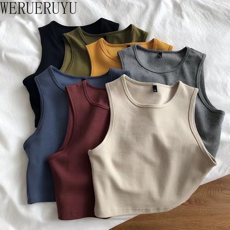  Sleeveless Tank Top Women Y2k Clothes Casual Girls Sports Skinny Vest White Sexy Corset Off Shoulder Summer Crop Tops Women 2024 