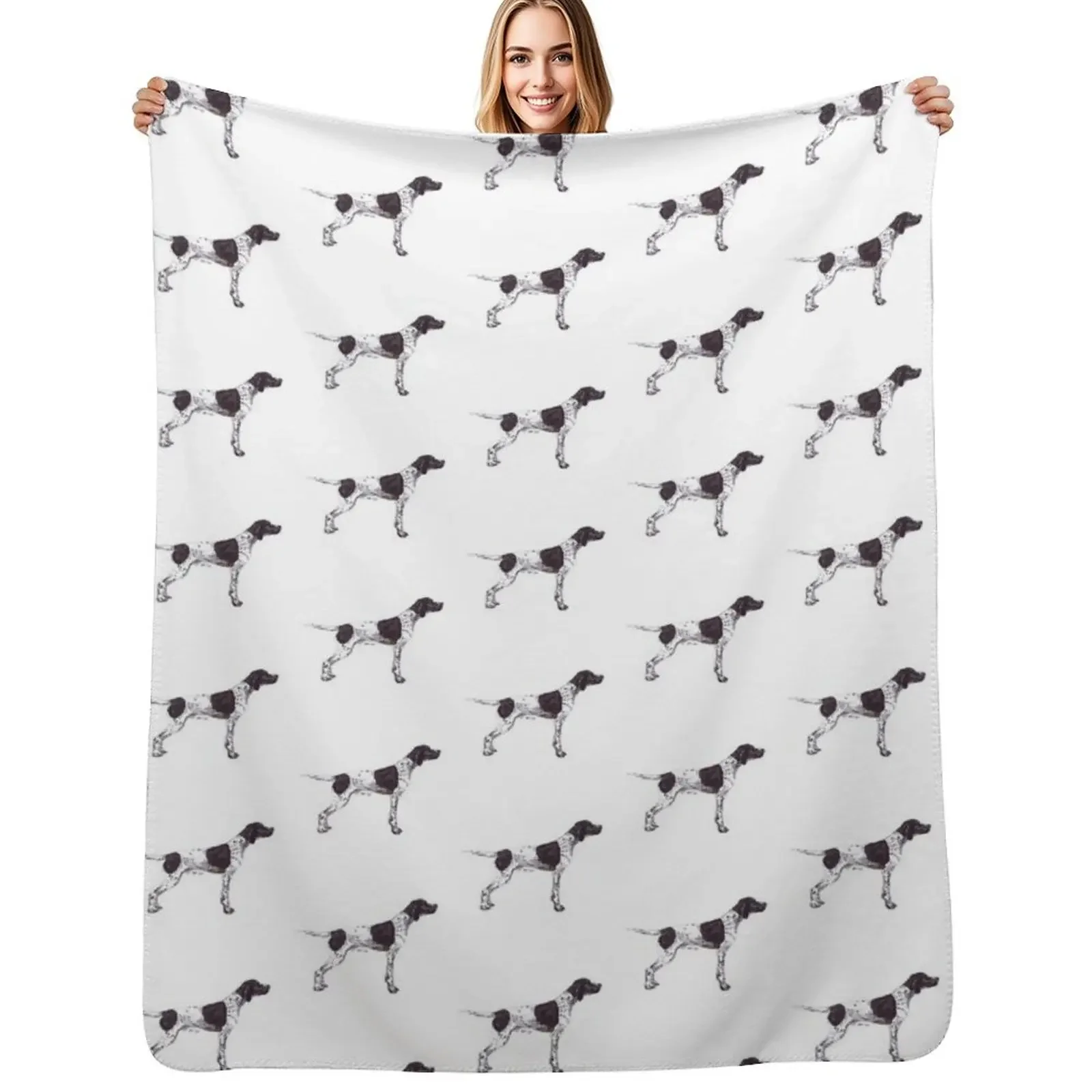 

English Pointer Dog Breed Show Stack Stand Throw Blanket Camping Thins Picnic For Sofa Thin Blanket