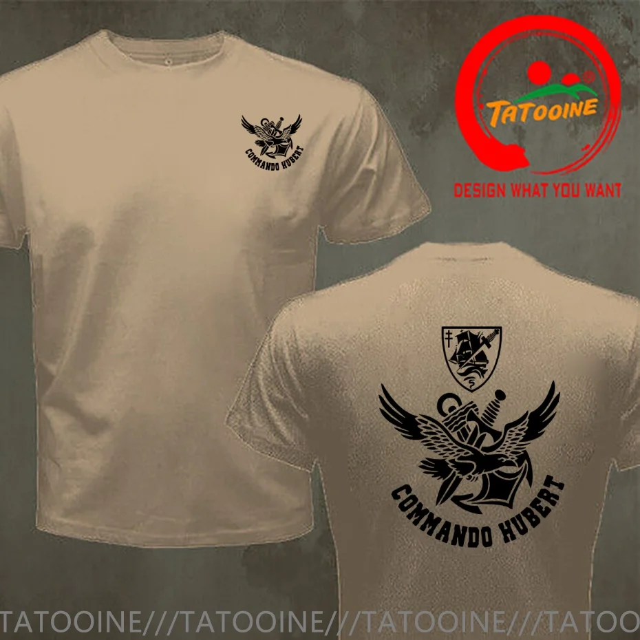 Commando Hubert Shirt French Navy Special Forces T Shirt Men Fashion Trendy Casual Clothing Stylish Tops Tee Shirt Leisure Tshir