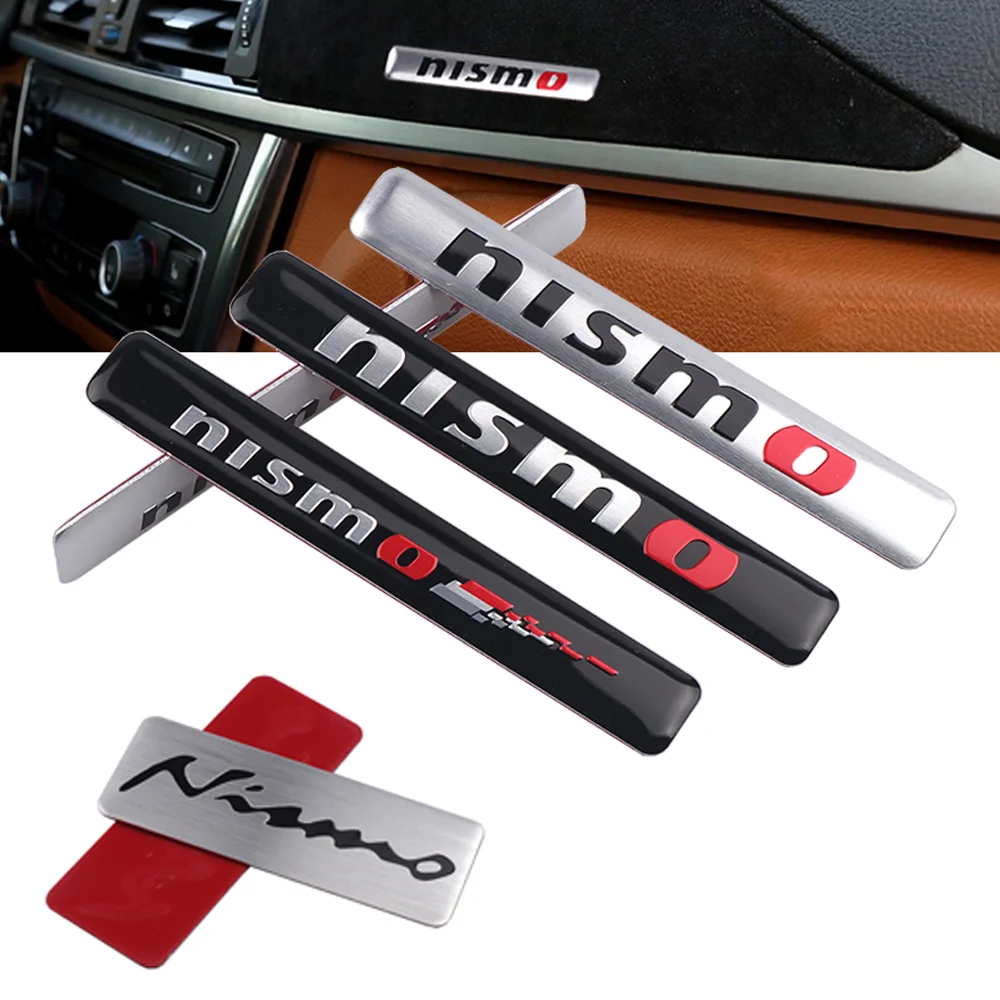 Car Motorsport Metal Logo Car Sticker Aluminum Emblem Grill Badge For Nissan Nismo Qashqai J11 Juke GTR XTrail Leaf Pulsar Teana