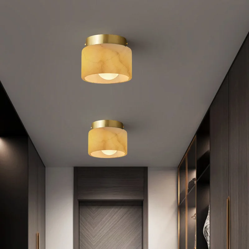 Simple Marble LED Ceiling Light Nordic Cross border Hot Selling Living Room Ceiling Lamp Entrances Corridor Balcony led Lighting