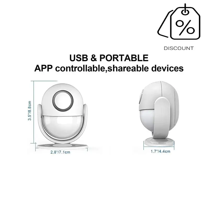 ABMF-Wifi умный датчик движения, система сигнализации, детектор движения, уличный всепогодный беспроводной инфракрасный детектор движения безопасности