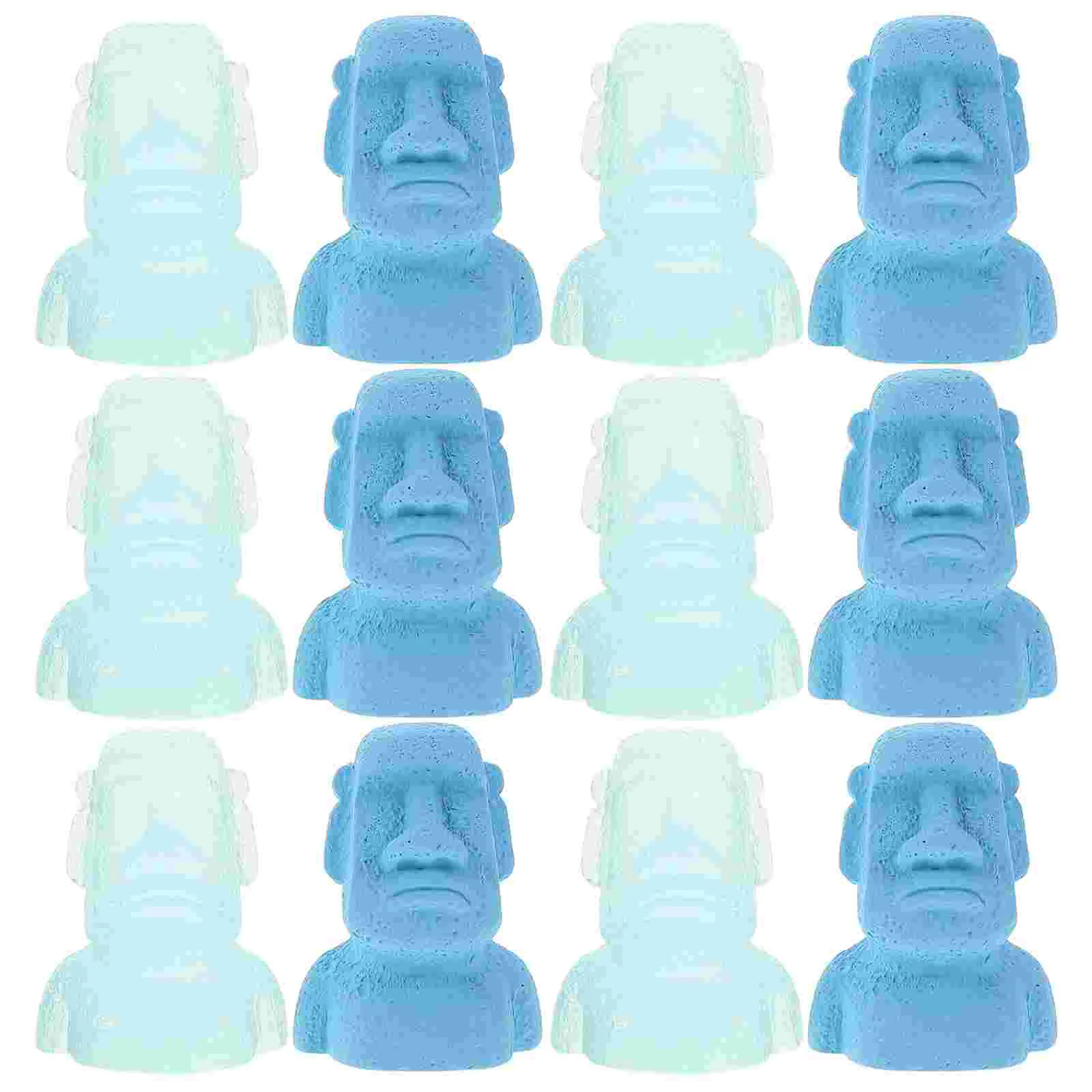 

10 Pcs Micro Landscape Ornament Simulation Statue DIY Miniature Sand Table Moai Scenery