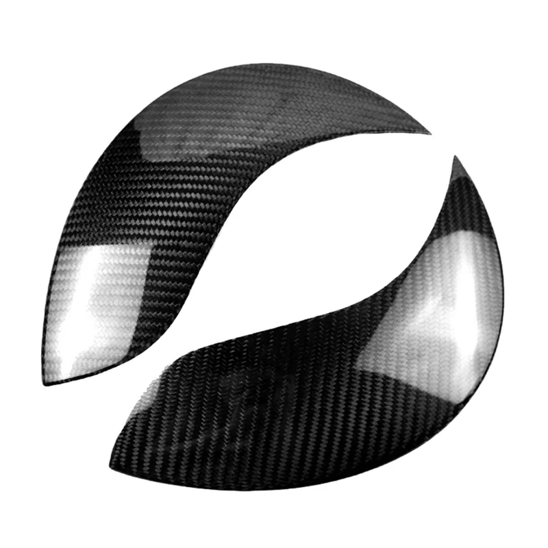 

NEW-Car Front Headlight Eyebrow Head Light Eyelid Eyebrow Carbon Fiber Trim For Bmw Mini R55 R56 R57 R60