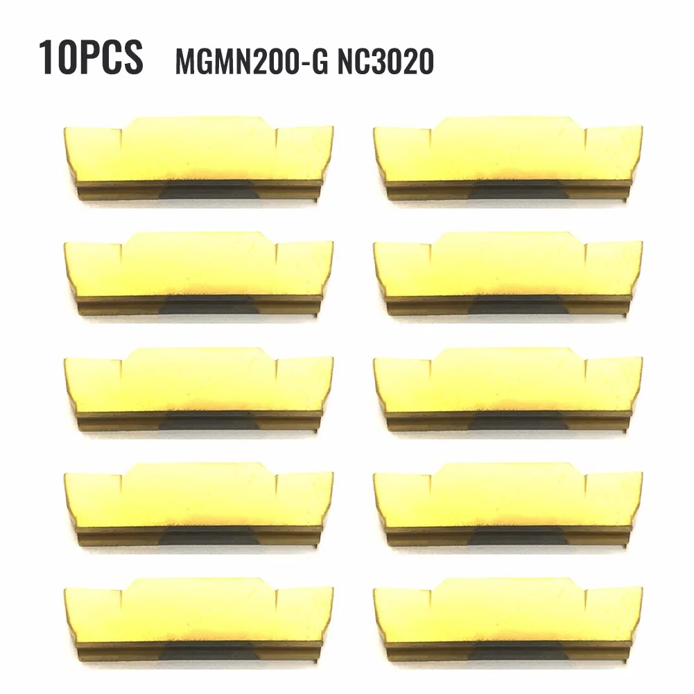Carbide Insert Set with 10 Pieces of MGMN200 Expertly Crafted Tools to Enhance Efficiency in Lathe Processing Workflows