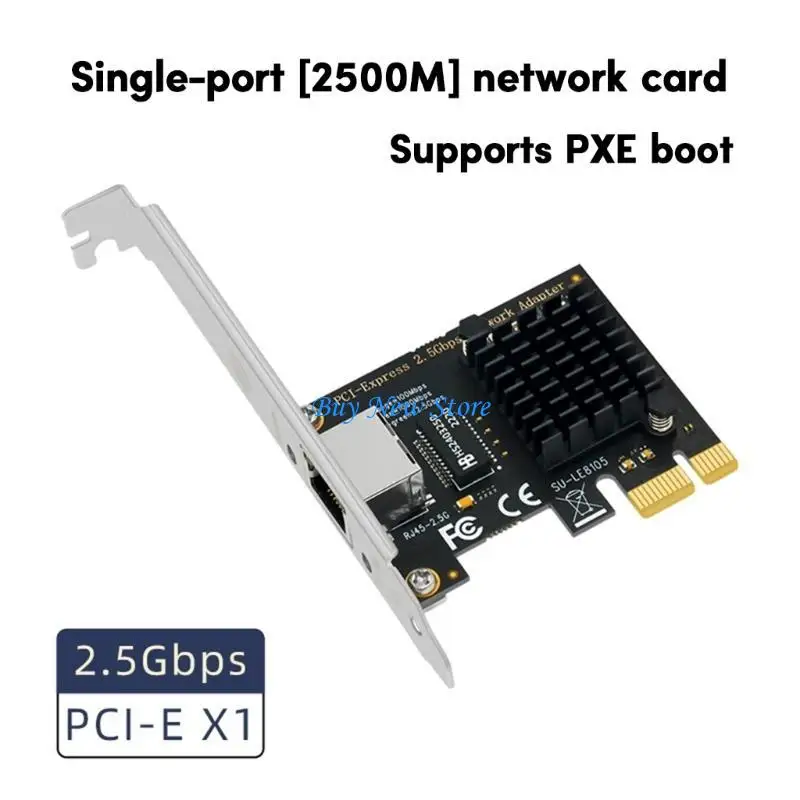 Adaptador Ethernet 20CE PCIE a tarjeta red 2,5 Chip RTL8125BG 2,5 Gbps, 10 100 1000Mbps 2 para PC escritorio