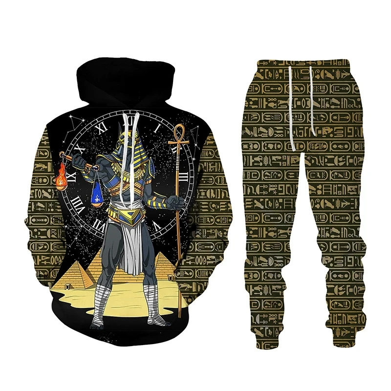 New 3D Printing pharaoh's favorite concubine Fashion Men Women Tracksuits Crewneck Hoodies+pants Plus Size S-7XL Harajuku Coats