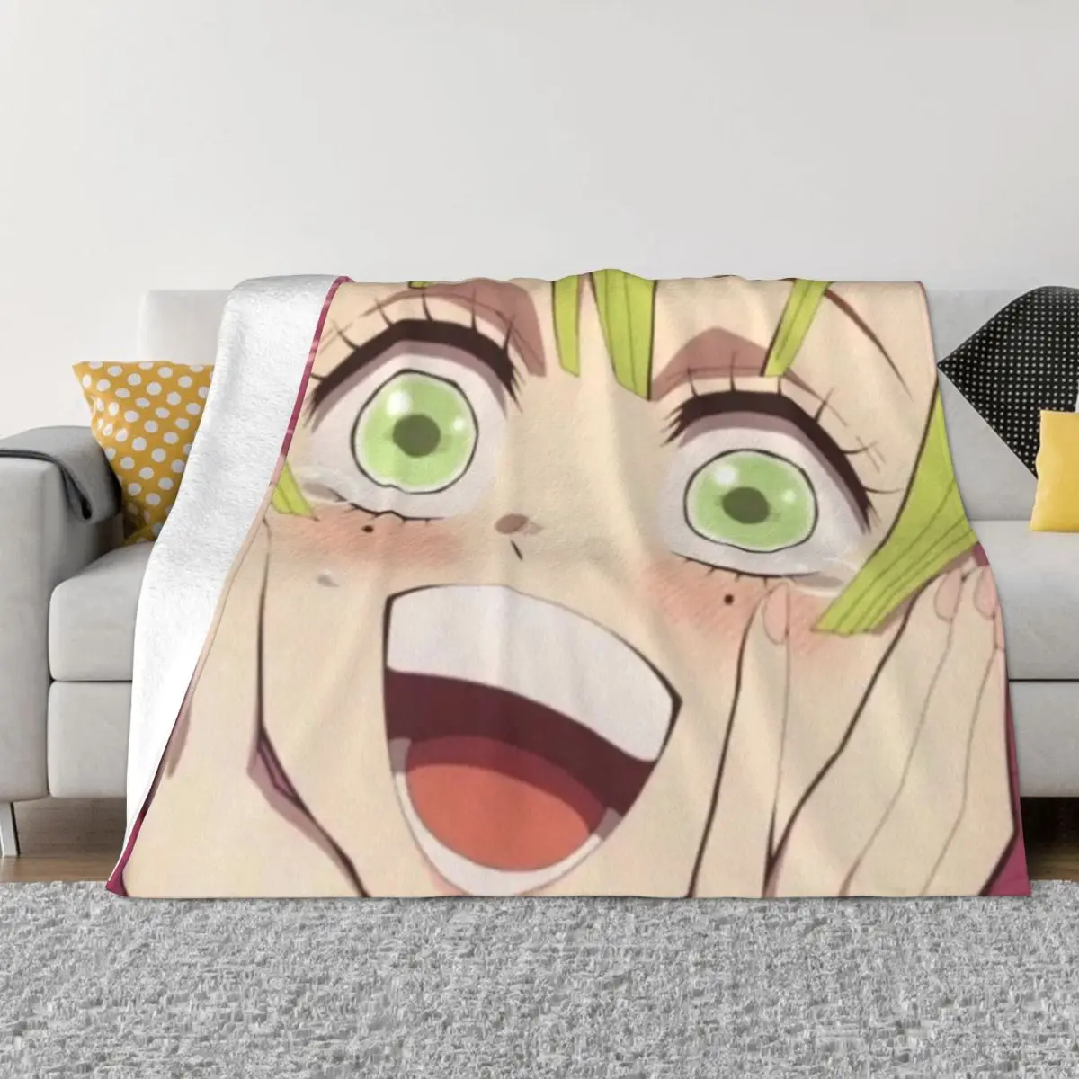 

Demon Slayer 000844 Bedroom pet blankets Custom Blanket Sofa bed blanket Personalized blankets Throw Blanket