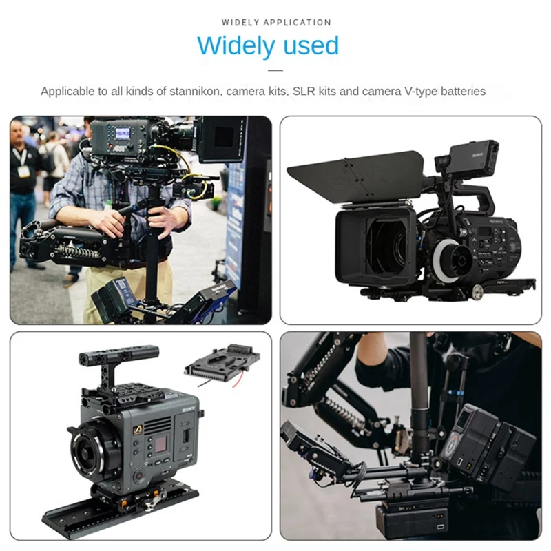 V-Mount Battery Plate With D-Tap Output For Steadicam Camera V-Mount V-Lock Battery For DSLR Camera Camcorder Video Easy Install