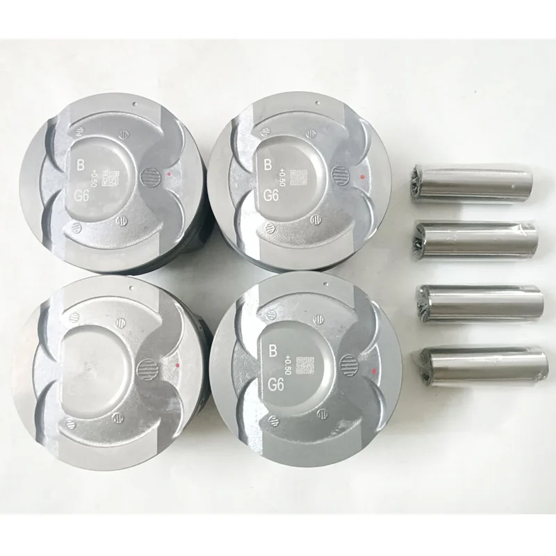 4 PCS 23041-2B600 23041-2B610 23041-2B620 23410-2B600 23040-2B000 Piston for Hyundai Kia Carens Ceed 1.6GDI T-GDi G4FD G4FJ +0.5