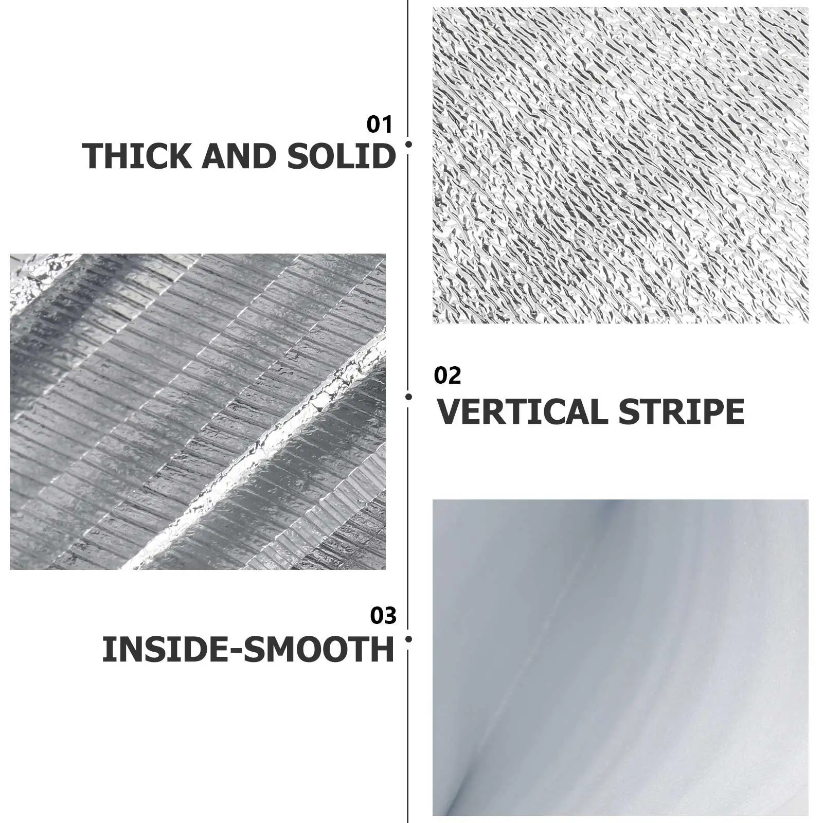 

20Pcs Aluminum Foil Thick Insulation Bags Disposable Food Preservation Pouch Take-Out Lunch Picnic Fresh Keeping 30x30cm