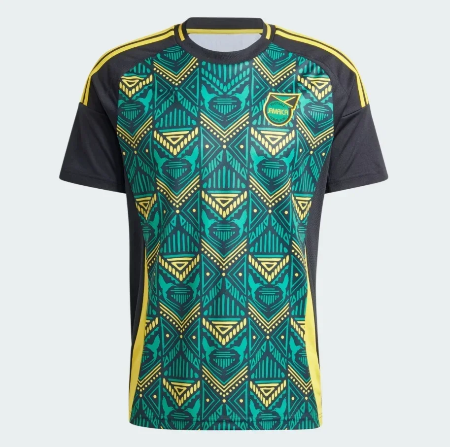 Heiße Angebote: Jamaika 3D-gedrucktes Fußballtrikot für Herren, Sommer-Sport-Outdoor-T-Shirt, atmungsaktiv, schnelltrocknend, Streetwear-Kleidung – Detail 2