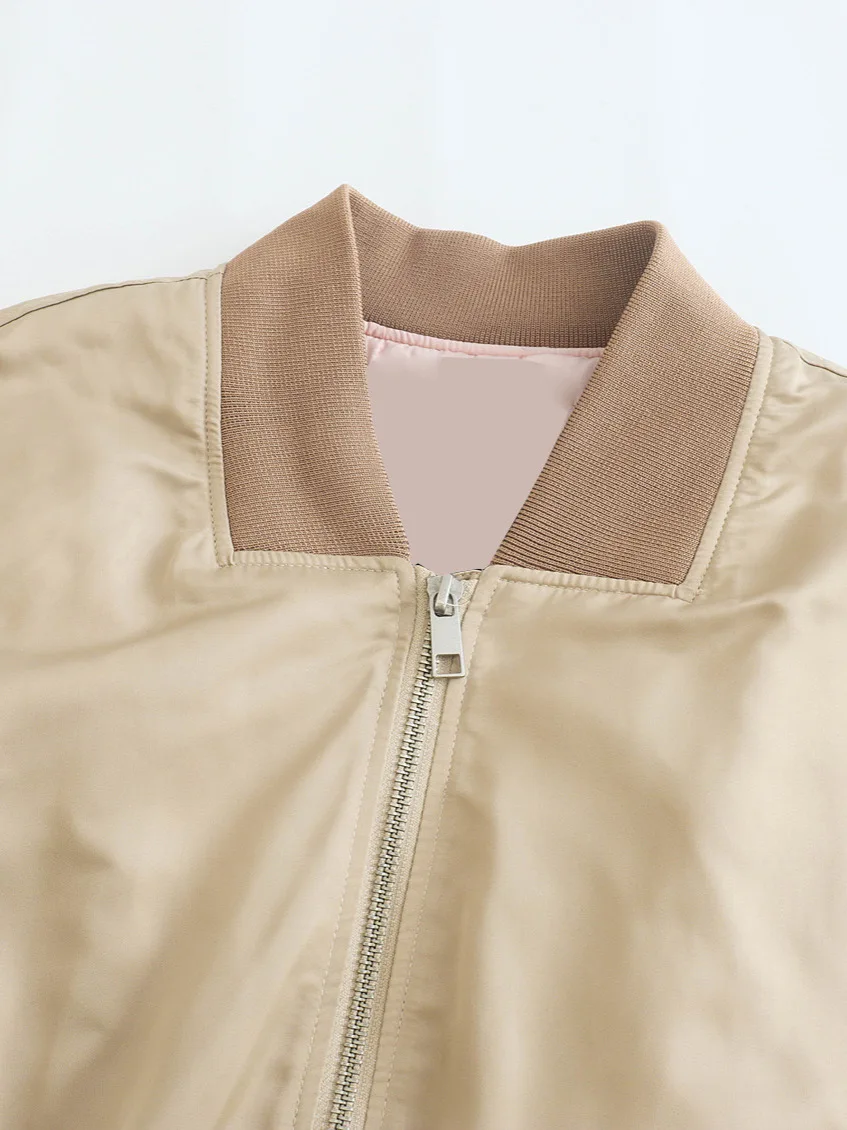 

Куртки-бомберы Коричневые женские осенние консервативные униформы для кампуса Студенты Одинаковые клетчатые классические модные стильные молодежные студенческие куртки