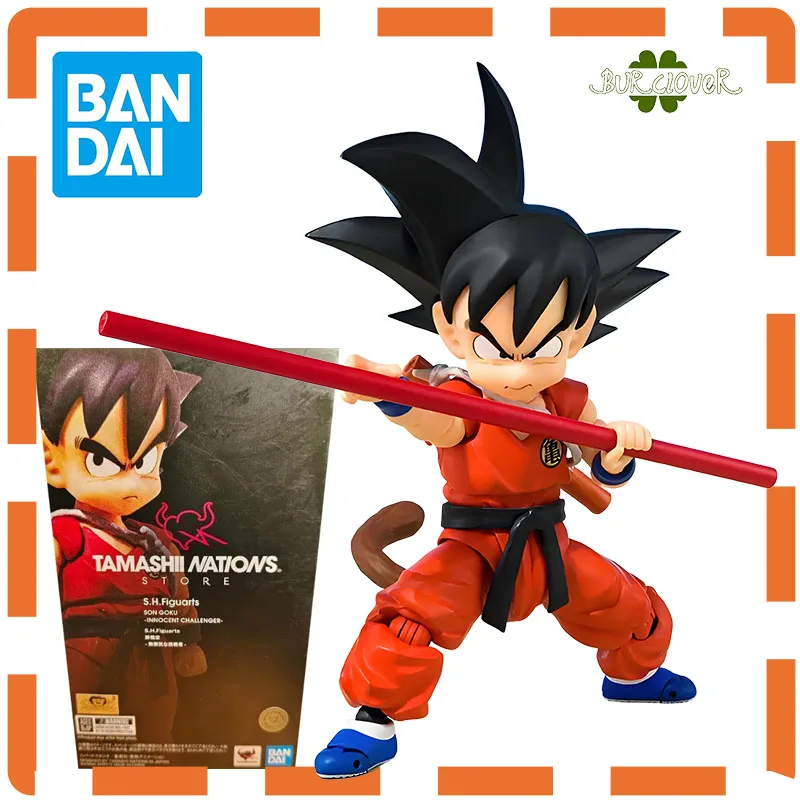 

Bandai Genuine Dragon Ball S.H.Figuarts Son Goku - Innocent Challenger - TNST Limited Anime Action Figure Toys Gifts For Kids