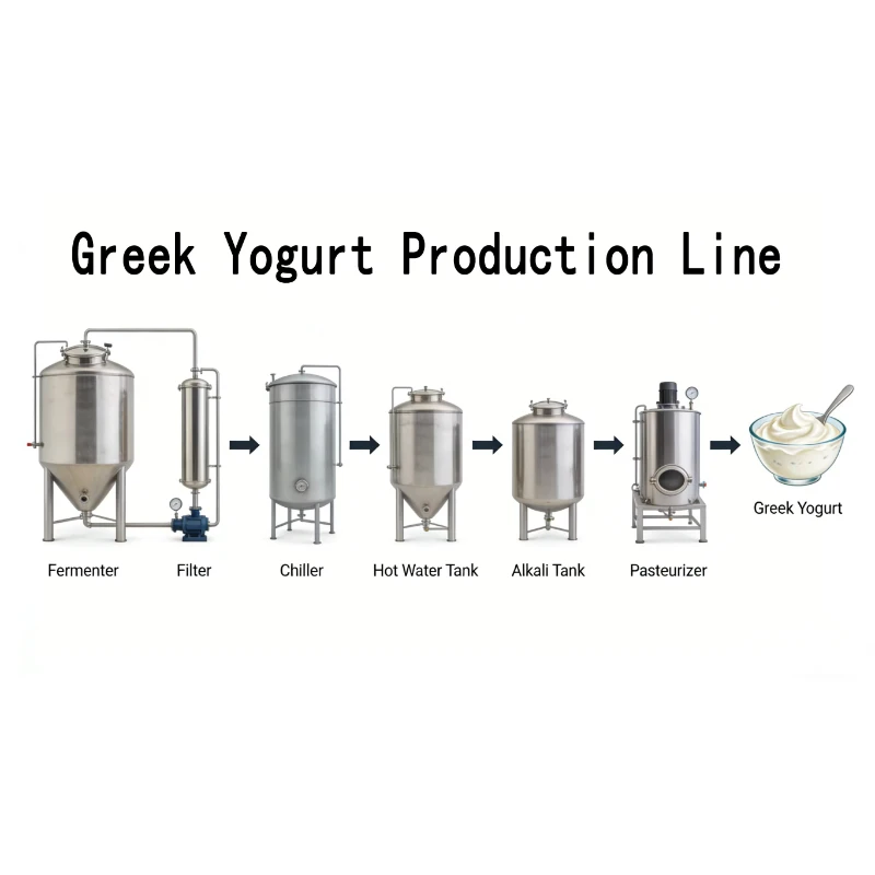 Customized Easy Maintenance Yogurt Production Line Detachable Structure Simple Cleaning Repair For Daily Production Use