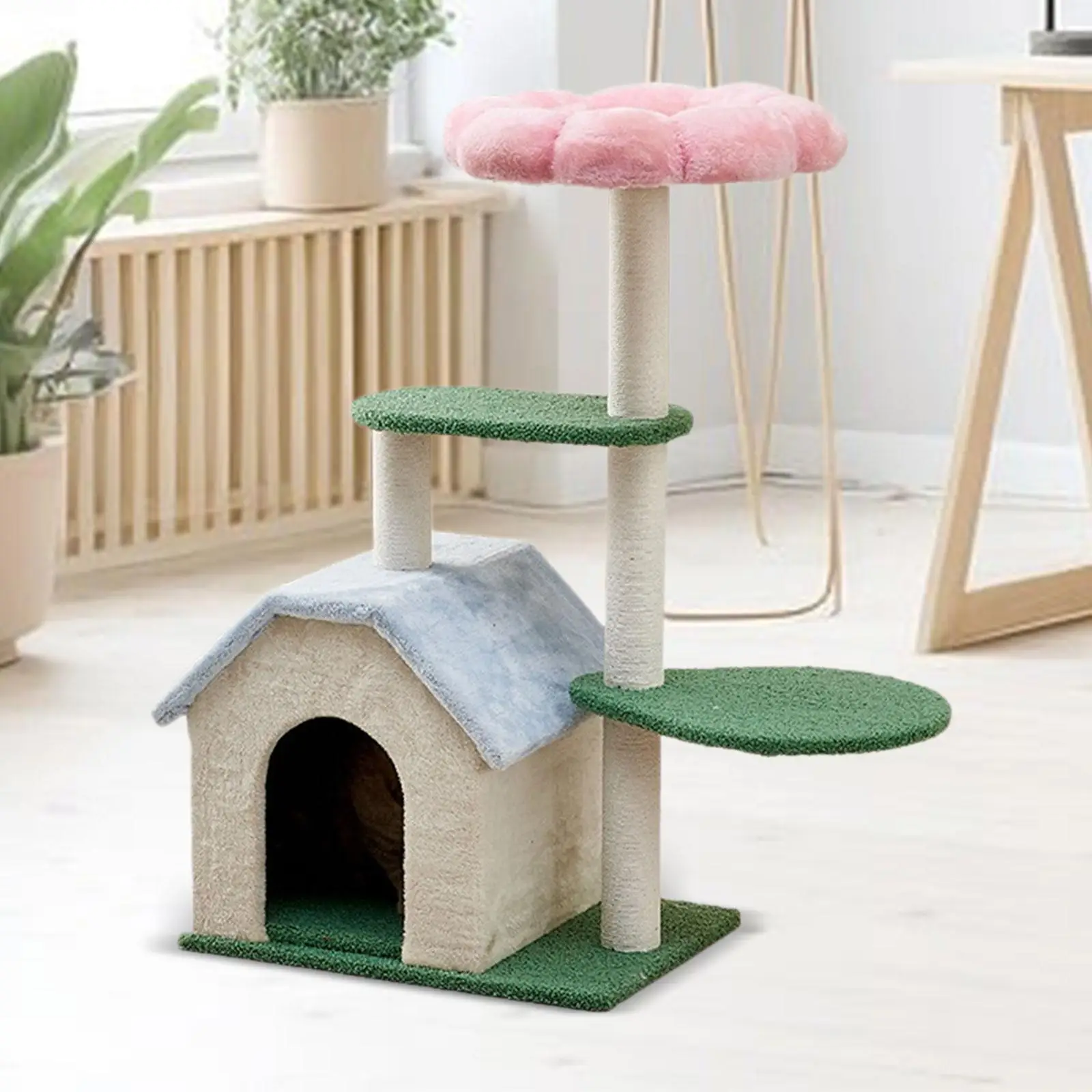 

Cat Climbing Tree Cat Bed Multi Tiers Vertical Furniture Protector Tower with Condo for Kittens Activity Center Play Rest