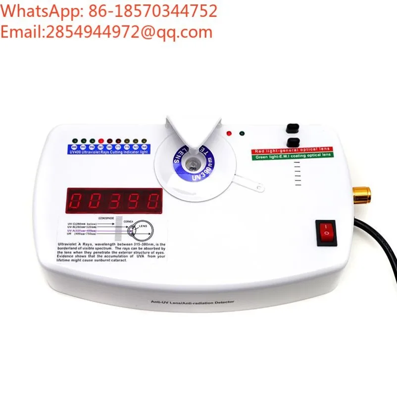 UV400 Tester Glasses Lens UV Inspection Instrument Precision Lens UV Measuring Device