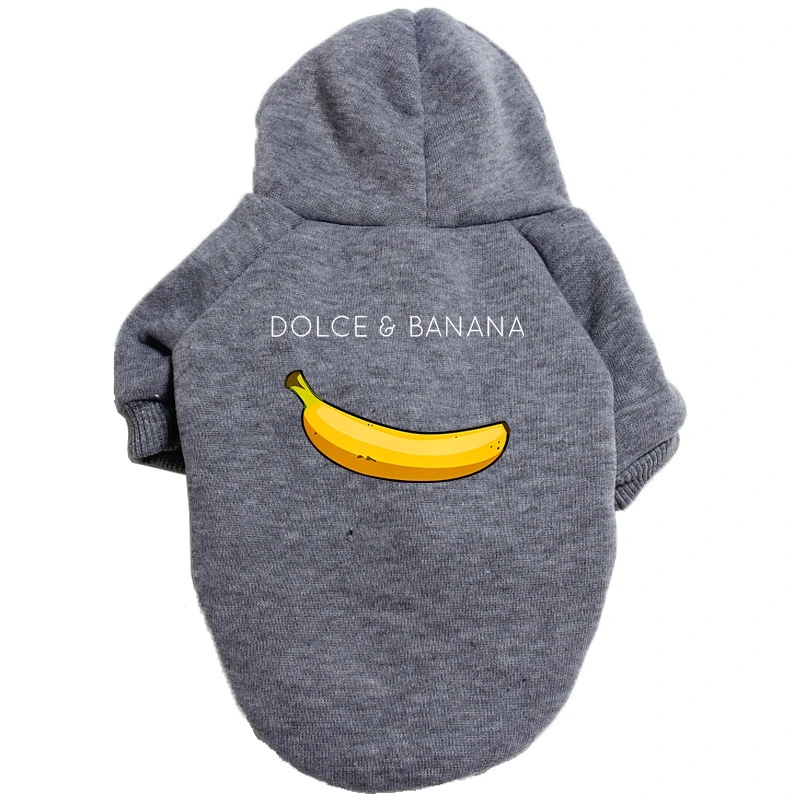 Dolce&Banana Autumn Winter Small Dog Clothes with Pocket Dog Hoodie Small Dog Coat Jacket Designer Pet Dog Clothes Sweater