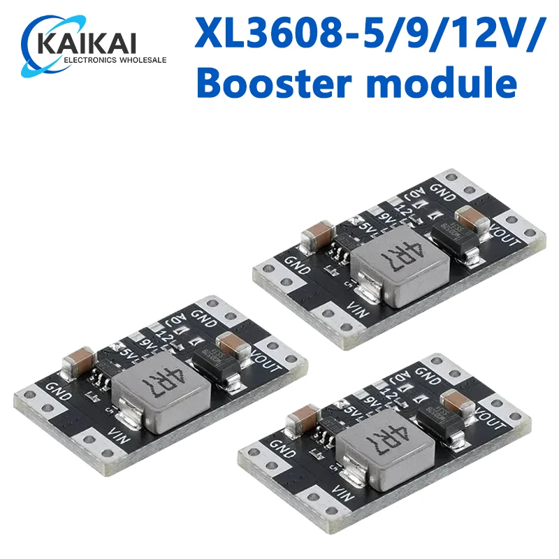 XL3608 5V 9V 12V 2A Mini DC-DC Step Up Booster moduł zasilacza impulsowego płytka przełączająca 2.5V-11.5V napięcie wejściowe