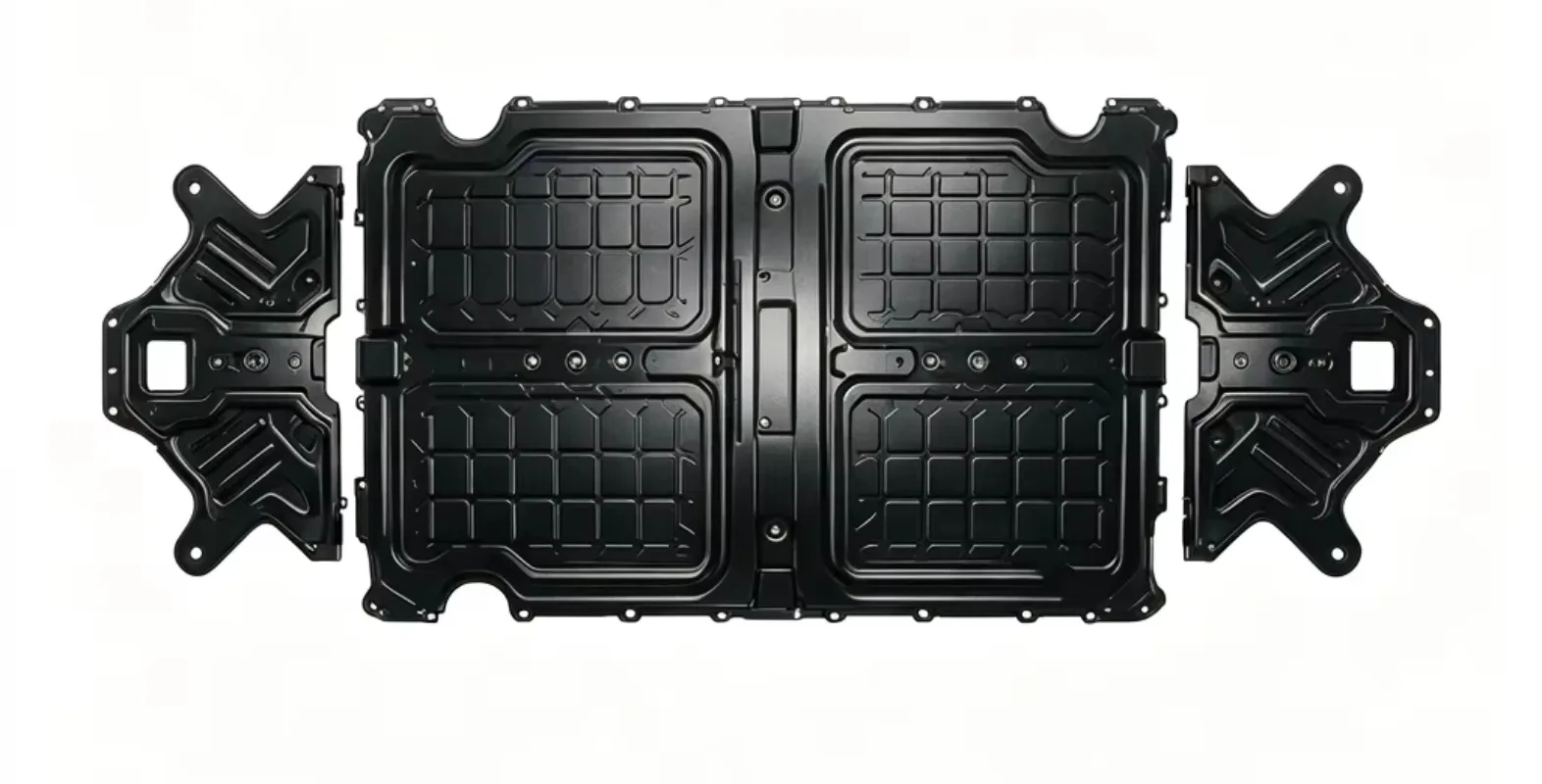 Bainel Black Aluminum Alloy Chassis Skid Plate Protection Cover for Tesla Model 3/Y Undercarriage Guard