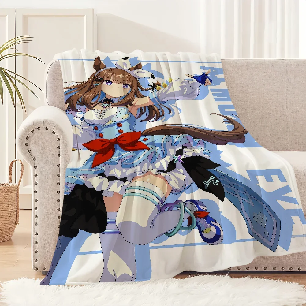 Warm Derby Plush Throw Blanket for Sofa Living Room Office Bedroom Travel Gift Perfect for Anime Fans and Almond Lovers
