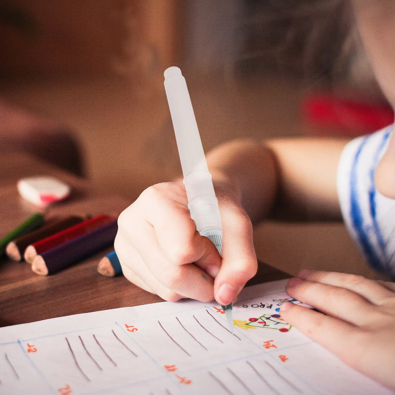 3Pcs Refillable Watercolor Pen Reusable Durable Art Painting Brush for Watercolor and Gouache Drawing Gouache for Drawing