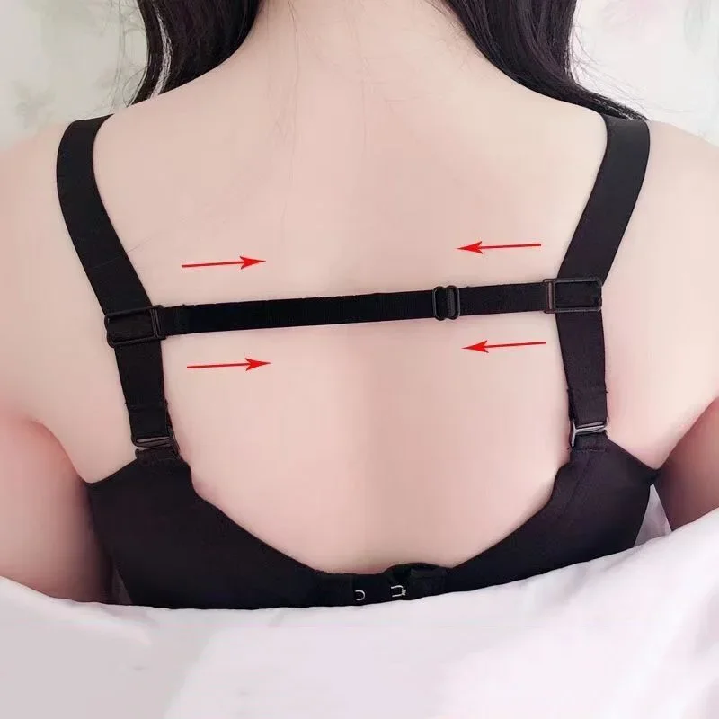 1-5Pcs Women\'s Adjustable Bra Strap Holder All Match Invisible Non-slip Shoulder Straps Belt Buckles Underwear Lingerie Extender