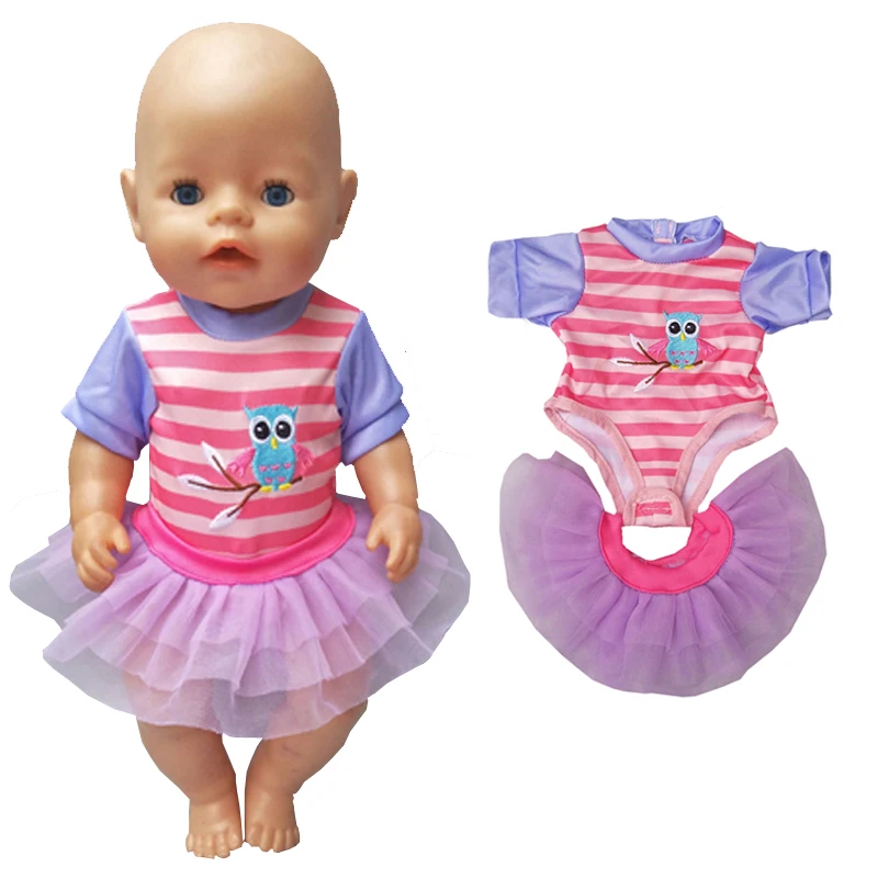 Roupas de boneca para crianças, 17 ", boneca, casaco de inverno, macacão de pele para 17 cabeças, 43cm, roupas de boneca infantil, presente de menina