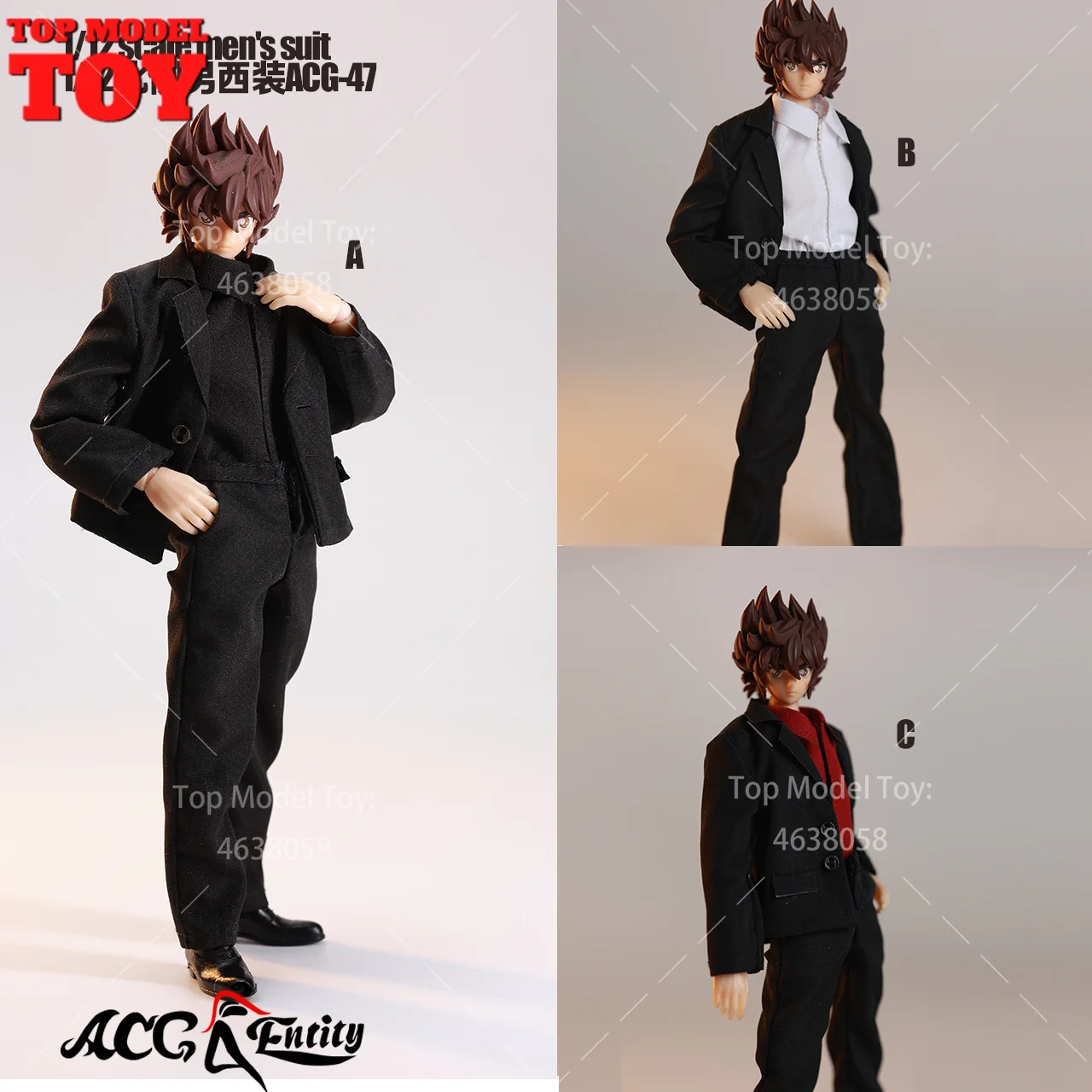 

ACG-47 1/12 Мужской костюм, комплект, пальто, рубашка, брюки, тканевый аксессуар, модель для 6-дюймового мужского солдата, экшн-фигурка, тело, куклы, игрушка