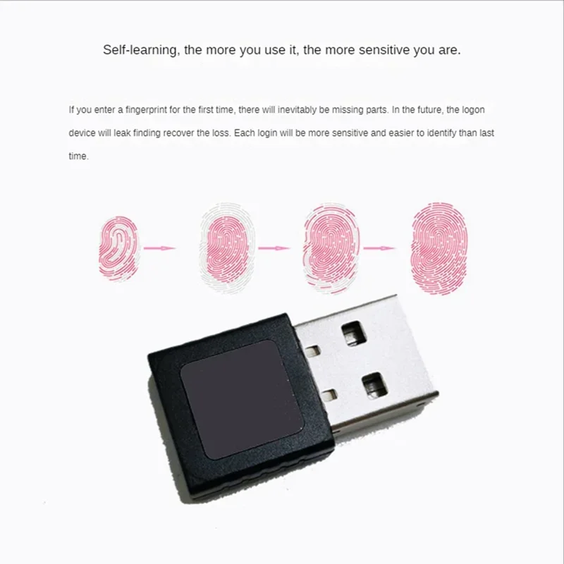 

Mini USB Fingerprint Reader Module Device USB Fingerprint Reader Device for Windows 10 11 Hello Biometrics Security Key