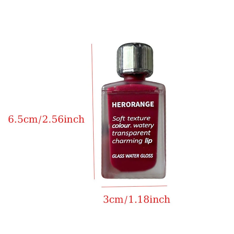 HERORANGE Trasparente Acqua Lucidalabbra Lucido Specchio Gelatina Rossetti liquidi Idratante Lip Tint a lunga durata Macchia Cosmetici