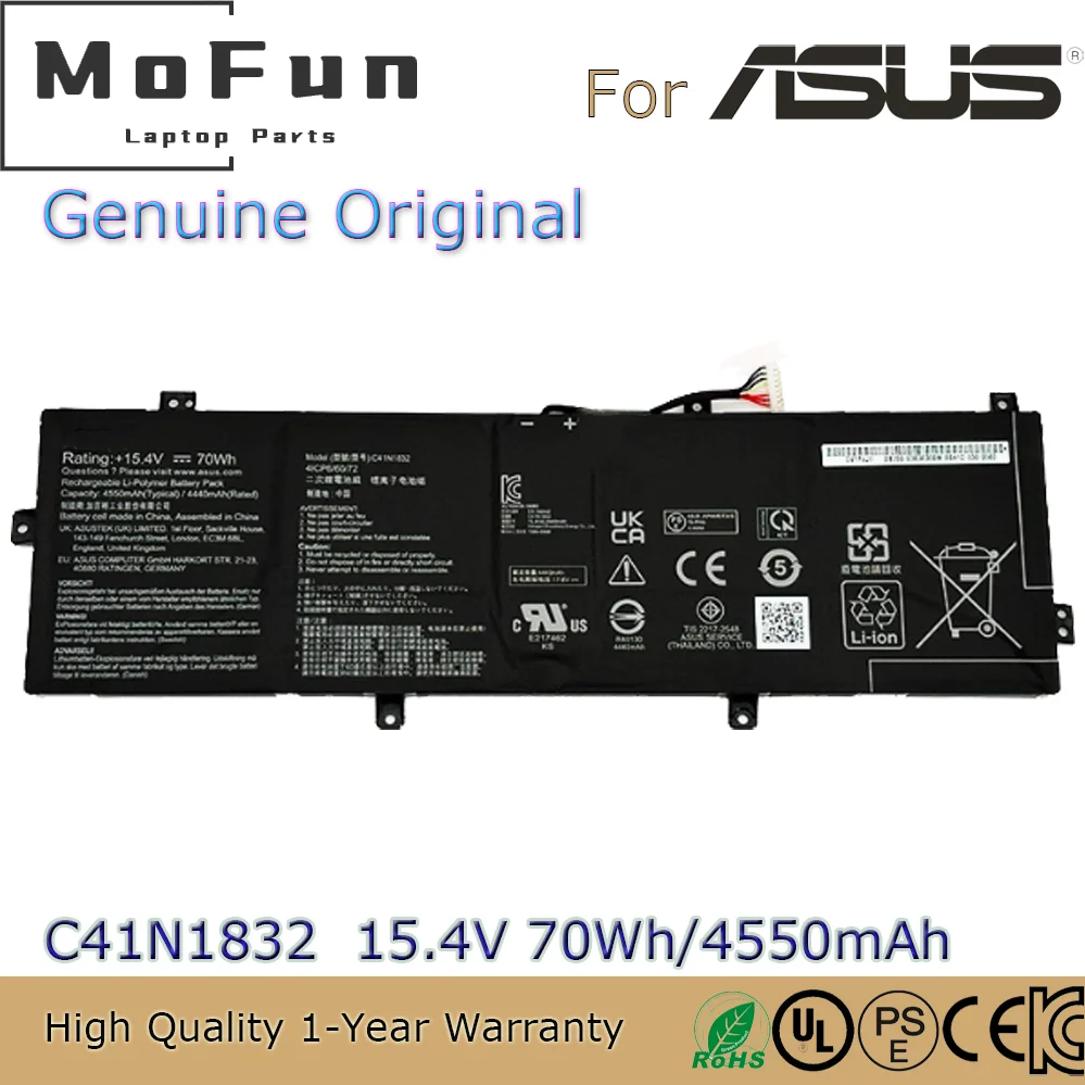 

Genuine C41N1832 15.4V 70Wh 0B200-03330200 Original Battery for ASUS P3540FA P574FA PX574FA P3548FA