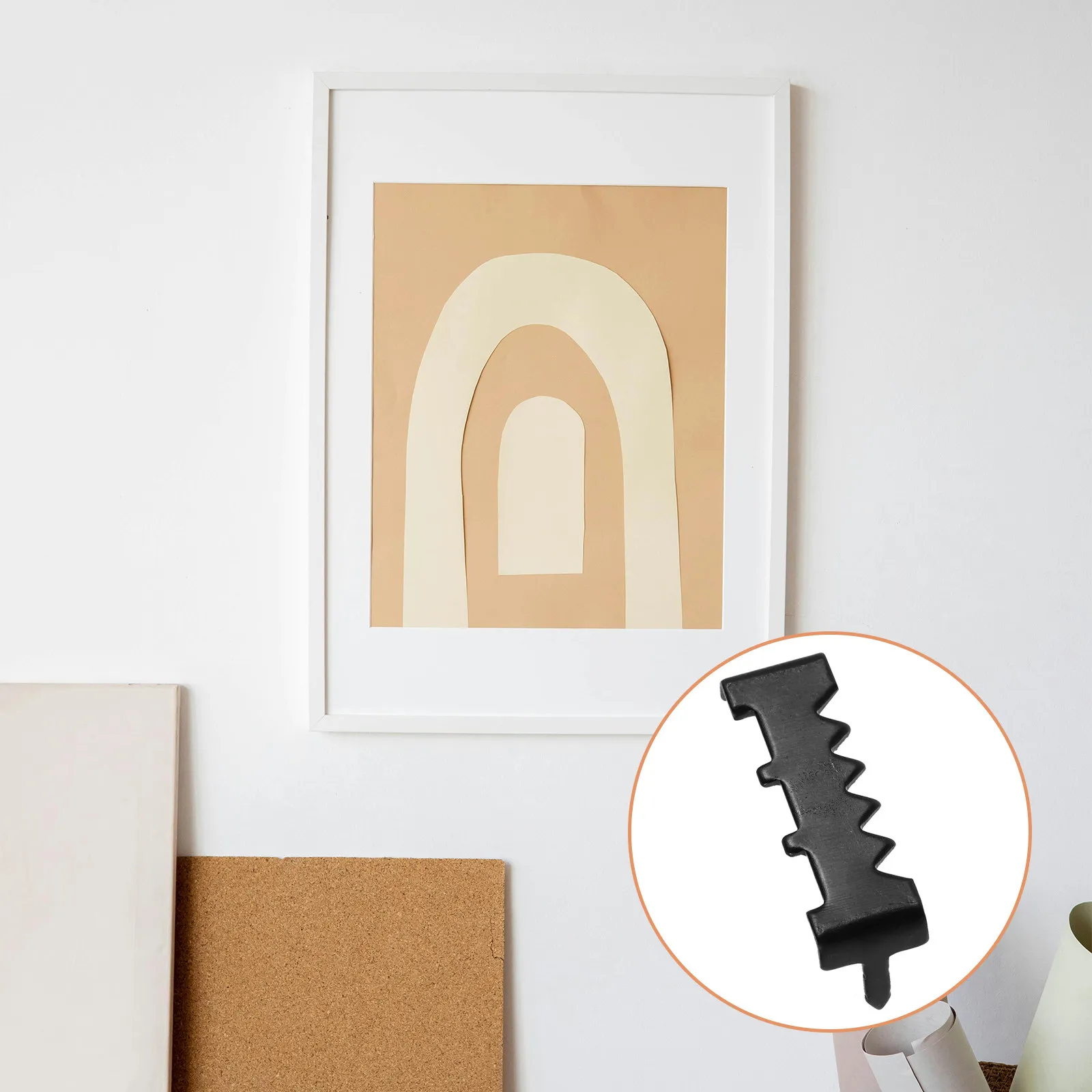 200Pcs Picture Frame Fasteners Metal Picture Hangers for Stable Wall Mounting Heavy Frames Non-Swing Design Photo Frame