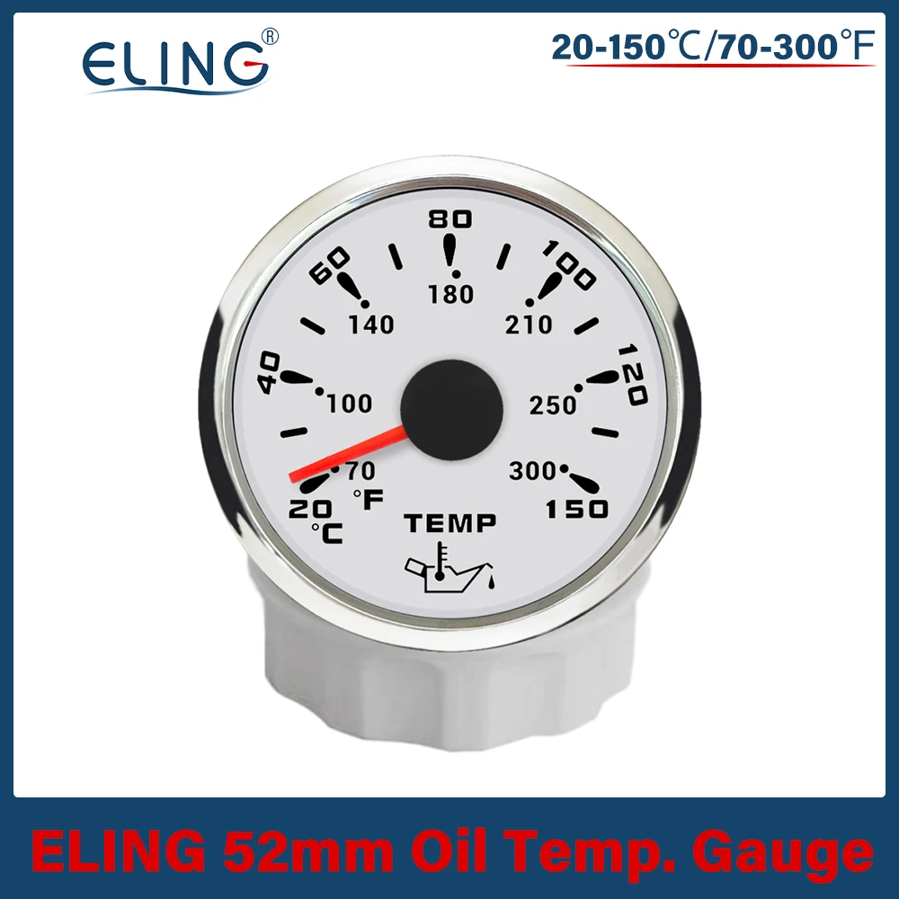 

Водонепроницаемый 52 мм (2 дюйма) датчик температуры масла, 20-150 ℃ с 7 цветными подсветками для автомобиля, лодки, универсальный 12 в 24 В