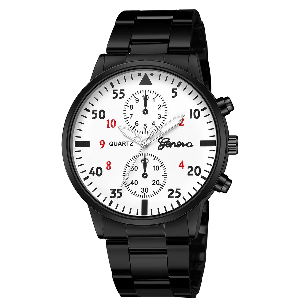 남성용 럭셔리 시계 패션 스테인레스 스틸 시계, 쿼츠 아날로그 손목 시계, 컴팩트 클래식 시계, Saat Erkek Kol Saati