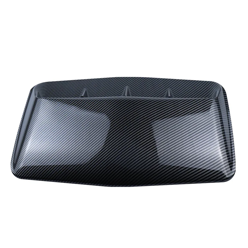 Goramsay Universal Carbon Fiber Car Air Flow Intake Hood Scoop Bonnet Vent Cover Decorative Sticker