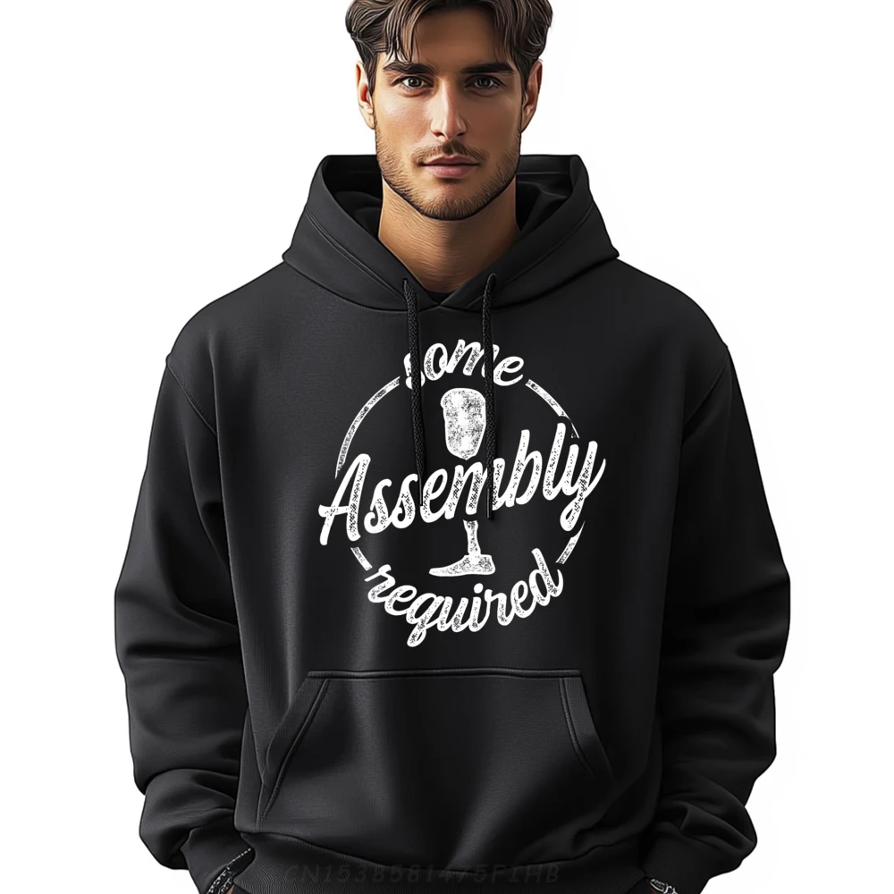 

Graphic Man Sweatshirt Amputee Humor Assembly Leg Arm Party Hoodies Oversized Long Sleeve Street Coat O-Neck Clothes