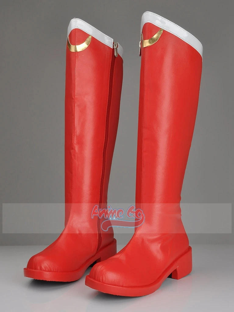 Anime Sailor Tsukino Usagi Serena Cosplay Shoes Women Red Boots mp000669