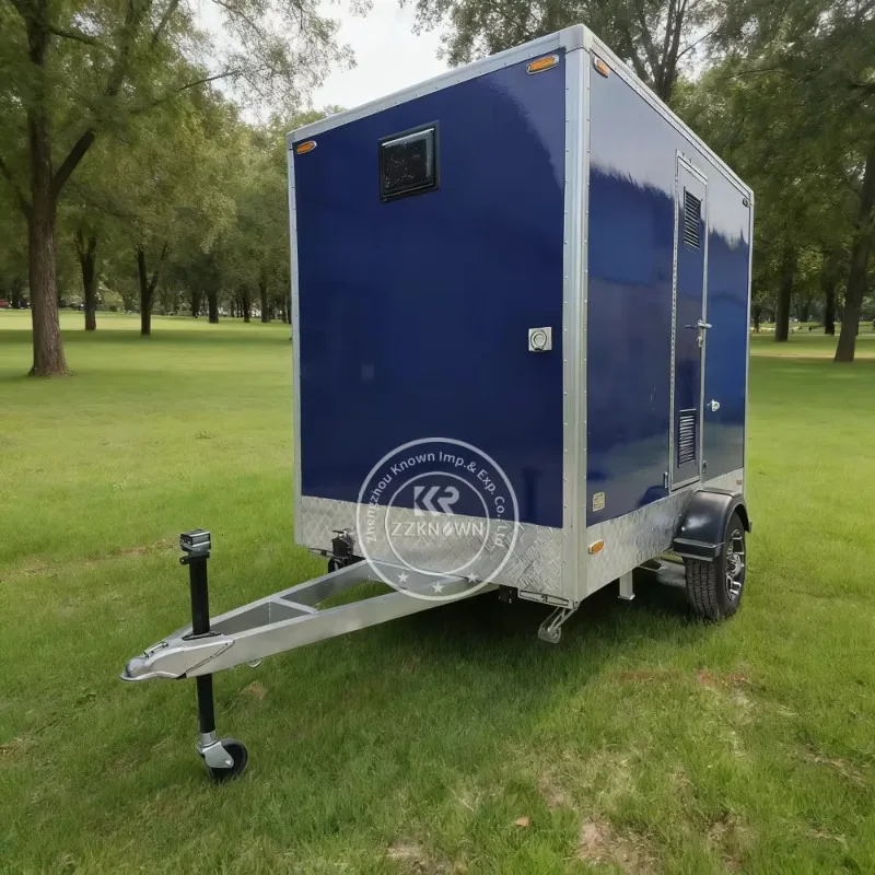 Toilette mobili con doccia Rimorchio da bagno portatile Bagno portatile per noleggio eventi all'aperto e costruzione