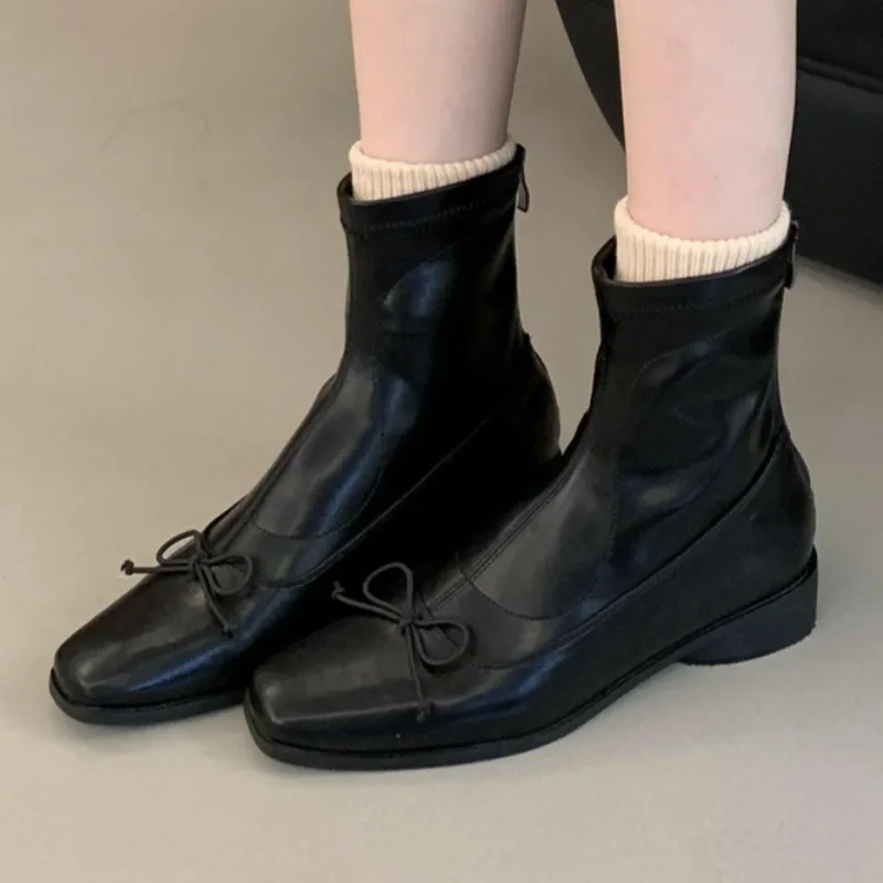 

Универсальные легкие неглубокие ботинки челси на каждый день, женские осенние ботинки 2023, новые непромокаемые нескользящие короткие ботинки из искусственной кожи на танкетке