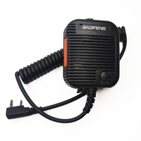 Baofeng AR-152 K-Type 2 Pin PTT Microphone Speaker for UV5RH UV-25L UV22 UV-K5 plus Two-Way Radios Walkie Talkie Accessory