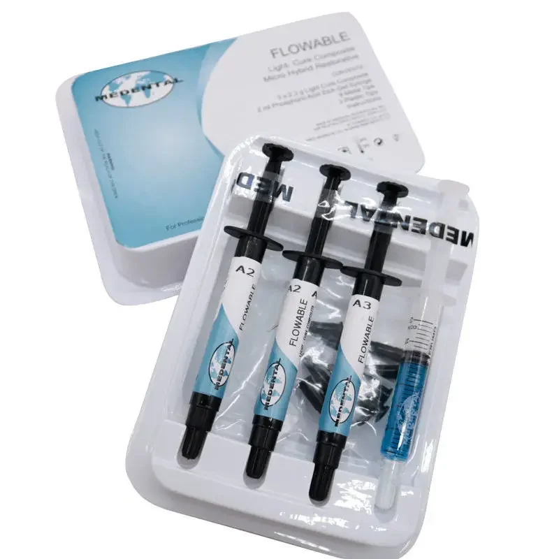 歯科材料流動性レジンセット UV硬化型コンポジットレジン A2/A3 歯科ラボ 歯科修復充填レジン材料