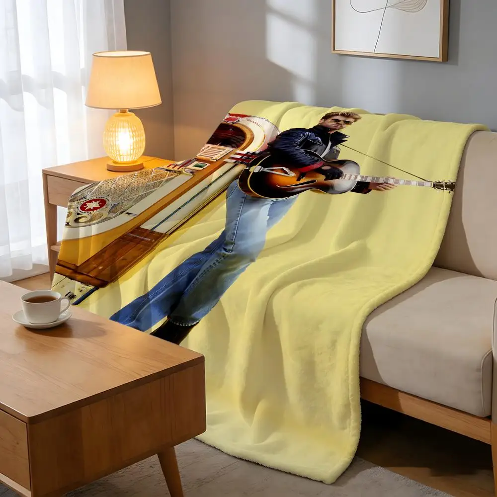 Throw High-Density Short Plush Blanket For Sofa Nap Air-Conditioned Room Soft Skin-Friendly Home Decor G-George Michael