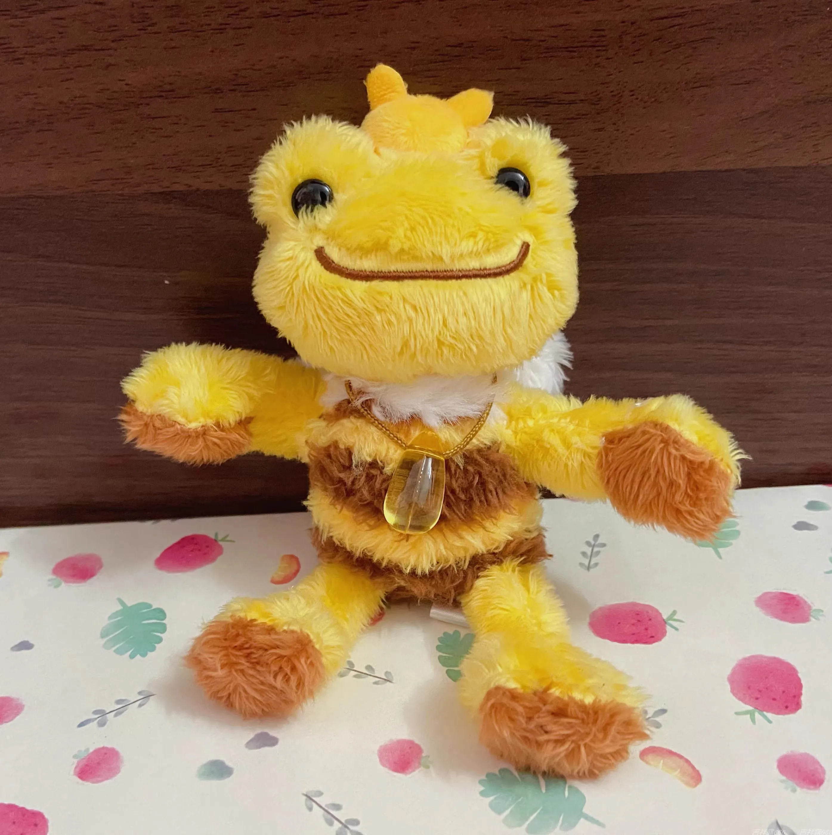 New Cute pickles the frog Cos Bees Plush Key chain Small Pendant Kids Stuffed Toys For Children 14CM