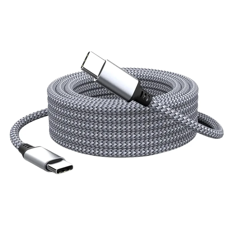 Type C naar Type C 60W PD Snellaad Verlengkabel 1M 2M 3M 5M 8M voor iPhone 15 Pro Max Samsung OPPO VIVO Xiaomi USB C Kabel - afbeelding 2