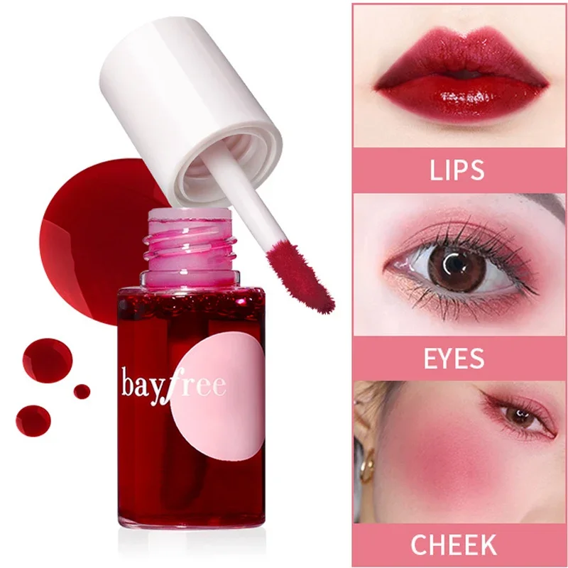 Moisturizing Liquid Lipstick Jelly Lasting Cherry Red Pink Lip Gloss Sexy Non Sticky Cup Lip Tint Korean Lips Makeup 5 Colors